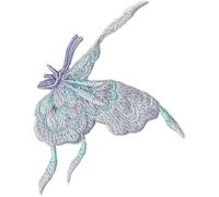 7 * 6cm 5pcs 3D Ferro su Toppe Applique Ricamato Animale Cinese Cucire su Distintivi E Toppe, Blue, 7x6.5cm 2PCS