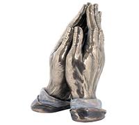 7.75 Inch Praying Hands Cold Cast Bronze Material Figurine