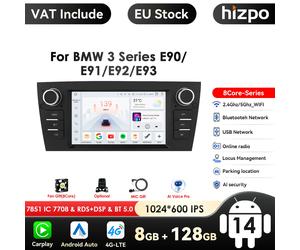 7 ''7862 sistema intelligente 2din Android autoradio lettore Video multimediale per BMW serie 3 E90 E91 E92 E93 Carplay Auto 4G RDS
