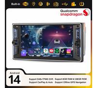 7" 8+128GB Android 14 Navi Autoradio Toyota Corolla RAV4 Prado Vios Hilux Avanza