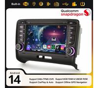 7" 8+128GB Android 14 Navi Carplay Autoradio Wifi USB DAB+ per AUDI TT 2006-2014