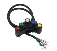 7/8" 22 Mm Interruttore Universale in Alluminio Manubrio di Moto Indicatori Direzione Fari Fendinebbia Clacson Interruttore ON/off Avviamento Spegnimento Ricambi Moto Interruttore luci ausiliarie