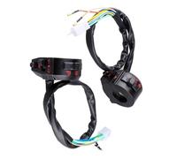 7/8 "22mm 1 Coppia Interruttore Manubrio Moto Controllo Universale Lato Sinistro E Destro Corno Accendere La Luce Fascio Per Alto/Basso Blocco Comandi Moto