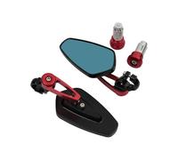 7/8" 22mm CNC Motorcycle Rearview Mirrors Universal Clear Glass Scooter Bar End Handlebar Mirror Rear View Mirror Accessories,Wider Vision