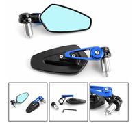 7/8" 22mm Coppia Specchietti Retrovisori Specchi Moto Regolabile Scooter Blu H7