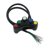 7/8" 22mm Interruttore Universale per Manubrio Moto Indicatori di Direzione Fari Fendinebbia Clacson Interruttore ON/off Avviamento Spegnimento Parti in Alluminio Interruttore luci ausiliarie