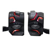 7/8'' 22mm Interruttore Universale Per Manubrio Moto Spia Faro Indicatore Direzione Clacson Pulsante Di Avviamento Spegnimento Con Luce Ricambi Moto