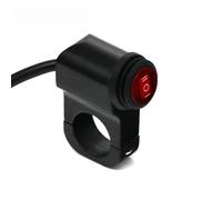 7/8" 22mm Interruttori Luci Manubrio Moto Interruttori Indicatori Di Direzione Fari Indicatori Di Direzione Fendinebbia Universale Per Moto Blocchetto Accensione(Red)