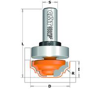 CMT 748.191.11B FRESA PROFILATA HW Z2 S=6 D=19 R=2.4 DX C/CUSCINETTO