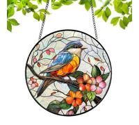 7.8" Acrylic Window Suncatcher Ornament - Jigsaw Puzzle Design Hanging Art With Chain | Romantic 2D Stained Glass Effect For Garden, Porch & Living Room | Birthday Gift For Mum & Women