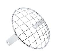 7.8" Chorme La Placcatura Di Motociclo Del Faro Sulla Griglia A Maglie perHarley