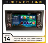 7" 8-Core Android 14 Autoradio Navi per Audi A6 S6 RS6 Allroad Carplay DAB+ 64GB