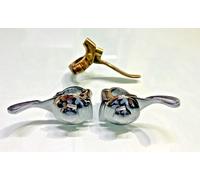 7/8 " Manubrio Piatto Diffusore Leva Set Ottone Cromo Con Decompressore @ Vd