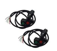 7/8 "Moto Scooter Bici Elettrica Manubrio Clacson Indicatori Di Direzione Luci Controller Interruttore Parti Modificate Blocco Comandi Moto(2pcs black)