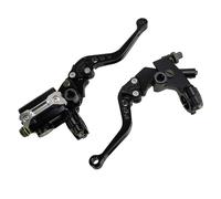 7/8" Motorcycle Handlebar Brake Clutch Master Cylinder Reservoir Lever Set