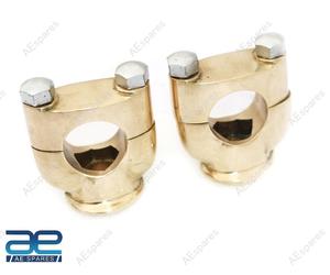 7/8" Staffa Serrettezza Manubrio AEspares Set Fissaggio in Ottone Universale @UK