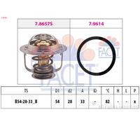 7.8449 FACET Termostato, Refrigerante per NISSAN