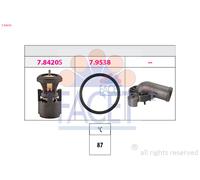 7.8561K FACET Termostato, Refrigerante per AUDI,SEAT,SKODA,VW