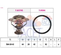7.8649 FACET Termostato, Refrigerante per INFINITI,NISSAN