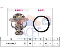 7.8683 FACET Termostato, Refrigerante per LEXUS,TOYOTA