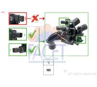 7.8866 FACET Termostato, Raffreddamento-Ricircolo gas scarico