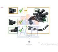 7.8866K FACET Termostato, Refrigerante per CITROËN,PEUGEOT