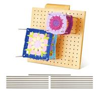 7.9inch Blocco di blocco per Granny Square, Blocking Board all'uncinetto, Wooden Blocking Board all'uncinetto, per Granny Square, Tavola di blocco grande