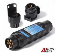 7 A 13 Perno Rimorchio Luce Tester LED Auto Traino Cavi Quadri Tester Presa