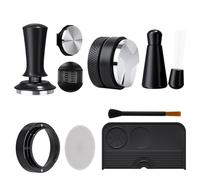 7 accessori per caffè espresso, strumenti per manomissione espresso da 54 mm, distributore di caffè, accessori per macchine per caffè espresso WDT, tappetino per pressatura espresso in silicone per