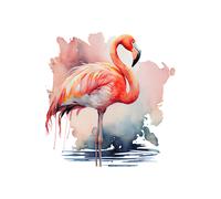 7 adesivi auto 18 x 18 cm sticker fenicottero sticker