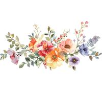 7 adesivi per auto 18 x 18 cm fiori ad acquerello adesivi in vinile...