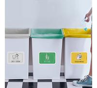 7 Adesivi per la Raccolta Differenziata - Italia