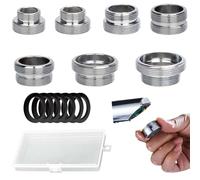 7 Aeratore Rubinetto Cucina Adattatore, FORMVERSITY Adattatore Rubinetto Kit, Adattatore Rubinetto Canna Acqua, Filtri Rubinetti Lavandino Adattatore per Aeratore Rubinetto Cucina e Bagno