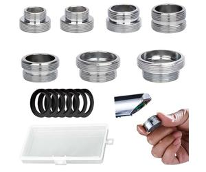 7 Aeratore Rubinetto Cucina Adattatore, FORMVERSITY Adattatore Rubinetto Kit, Adattatore Rubinetto Canna Acqua, Filtri Rubinetti Lavandino Adattatore per Aeratore Rubinetto Cucina e Bagno