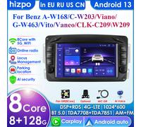 7 "AI System Wireless CarPlay Android Auto Radio per Mercedes Benz CLK W209 W203 W463 W208 4G Car Multimedia GPS 2din Autoradio