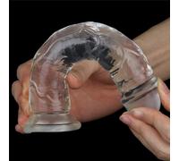 7" ANAL DILDO REALISTICO TRASPARENTE FALLO ANALE PER UOMO DONNA, TOY CON VENTOSA