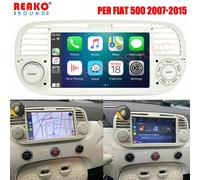 7" Android 12.0 Autoradio Per Fiat 500 2007-2015 GPS NAVI WI-FI Carplay RDS DAB+