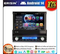 7" Android 14 8-Core Autoradio DAB+ Universal 1DIN Navi CarPlay WiFi BT 5.0 32GB