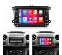 7" Android 14 Autoradio per VW Amarok 2010-2015, 2+64G Touch Screen Head Unit GPS Navi Bluetooth Doppio Din Radio con Wireless Carplay Android Backup Camera WiFi FM/RDS Mirror Link SWC