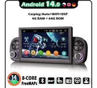 7" Android 14 CarPlay Autoradio GPS Navigatore Fiat Panda MK3 BT5.0 WIFI Canbus