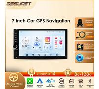 7 ''Android 14 Octa Core Universale 8G + 128G Doppio 2 Din Autoradio Lettore video multimediale GPS RDS SWC Mirror Link NO CAN NO DVD