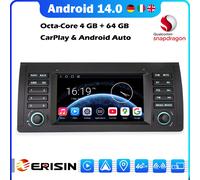 7"Android 14 Qualcomm Autoradio CarPlay Bluetooth Navigatore GPS per BMW X5 E53