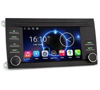 7" Android 16 Autoradio Carplay Android Auto per Porsche Cayenne 955 957 | Qualcomm 4GB 64GB Radio Bluetooth 5.1 GPS Navigatore Schermo tattile Android Auto Wifi DSP Canbus DAB+DVR