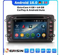 7" Android 16 Autoradio Carplay Mercedes CLK/G W203 W209 Vito DVD SWC