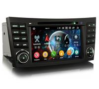 7" Android 16 DVD Autoradio CarPlay GPS per Mercedes CLS W211 W219 | 8 Core Senza fili Android Auto Navigatore per Auto Wifi Bluetooth 5.1 DSP Canbus SWC Schermo Tattile Canbus 4GB RAM +64GB ROM