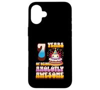 7 anni Axolotly Impressionante Carino Axolotl 7° Compleanno Bambini Custodia per iPhone 16 Plus