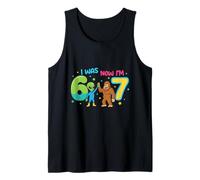 7 Anni Compleanno Alien 6 Ora Sono 7 67 Divertente per i Bambini Canotta