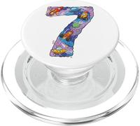 7 Anni Compleanno Spazio Razzi Pianeti Sette PopSockets PopGrip per MagSafe