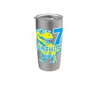 7 ANNI DINO COMPLEANNO BIMBO DINOSAURIER 7° COMPLEANNO Bicchiere termico in acciaio inox doppia parete