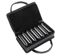 7 Armoniche Set Armonica a Bocca Diatonica Blues in Do Re Mi Fa Sol La Si Chiave